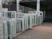 Оконные блоки на складе готовой продукции